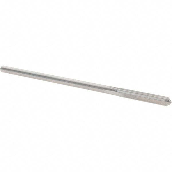 Alvord Polk 10206 Chucking Reamer: 0.1295" Dia, 3-1/2" OAL, 7/8" Flute Length, Straight Shank, High Speed Steel Image