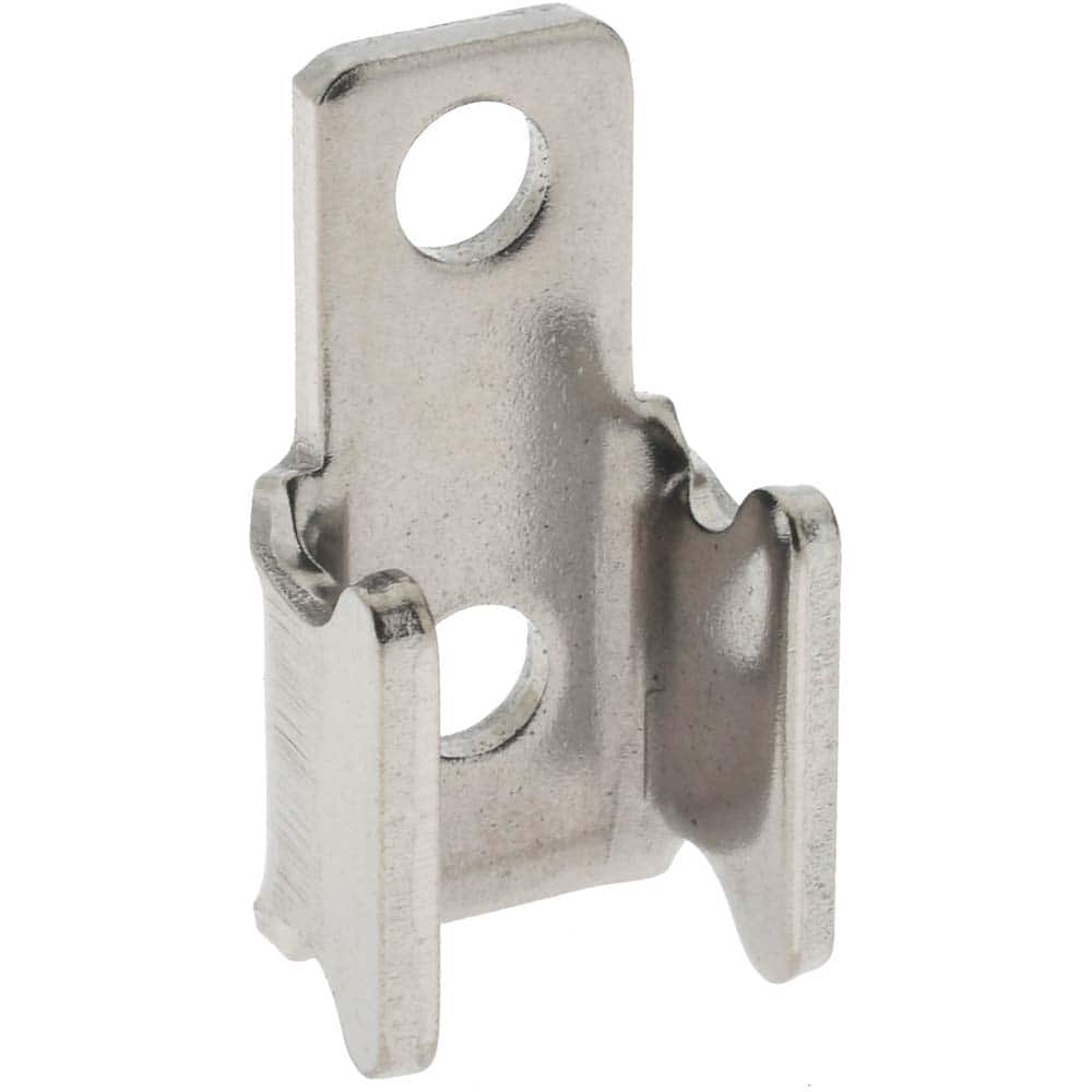 500 Lb Capacity, 0.17" Mounting Hole, Stainless Steel Clamp Latch Plate & Hook Assembly