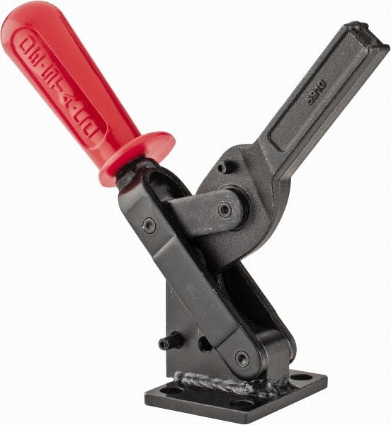 De-Sta-Co 5910 Manual Hold-Down Toggle Clamp: Vertical, 1,600.64 lb Capacity, Solid Bar, Flanged Base 