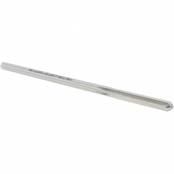 Alvord Polk 10303 Chucking Reamer: 0.178" Dia, 4-1/2" OAL, 1-1/8" Flute Length, Straight Shank, High Speed Steel Image