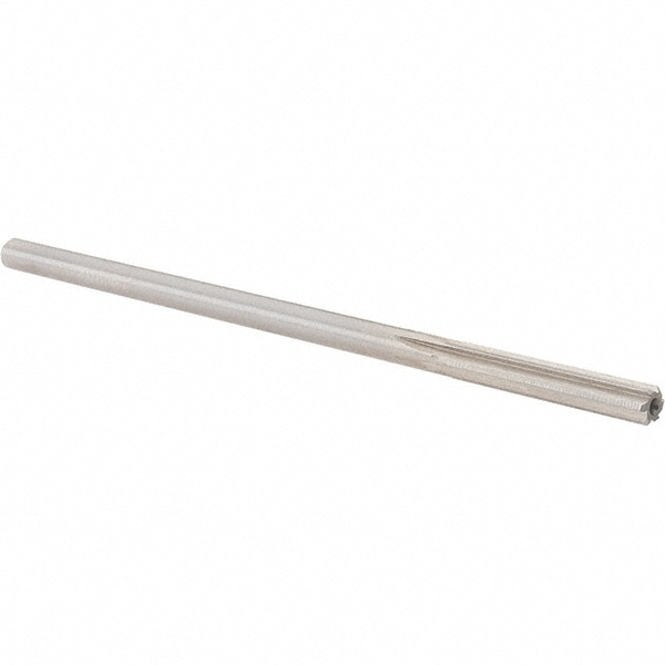 Alvord Polk 10378 Chucking Reamer: 0.215" Dia, 5" OAL, 1-1/4" Flute Length, Straight Shank, High Speed Steel 