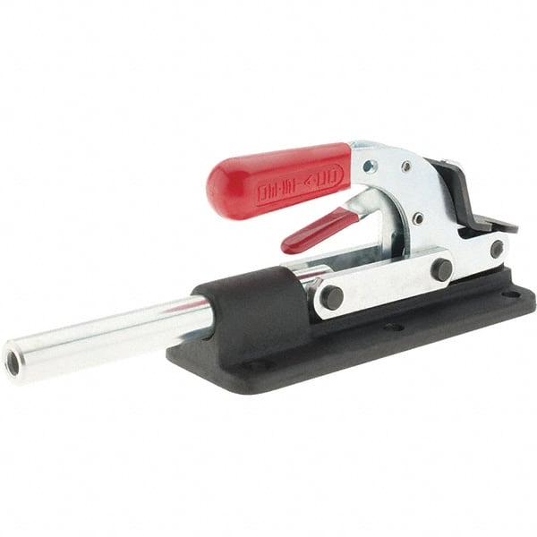 De-Sta-Co 640-R Standard Straight Line Action Clamp: 7508.62 lb Load Capacity, 4" Plunger Travel, Flanged Base, Carbon Steel 