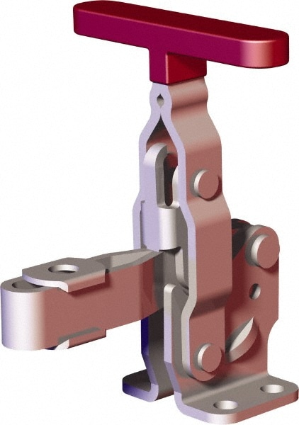 De-Sta-Co 207-TU Manual Hold-Down Toggle Clamp: Vertical, 375.43 lb Capacity, U-Bar, Flanged Base Image