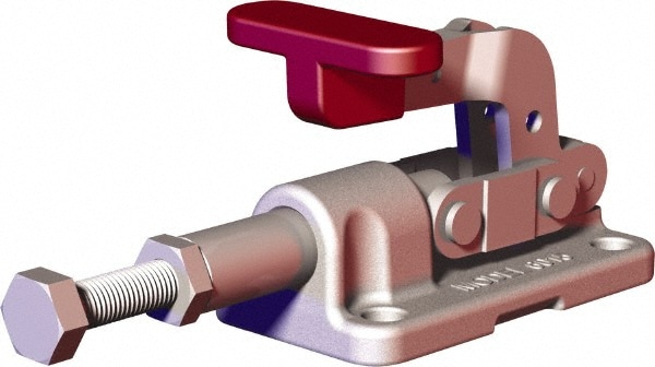 De-Sta-Co 6015-SS Standard Straight Line Action Clamp: 562.02 lb Load Capacity, 0.7" Plunger Travel, Flanged Base, Stainless Steel Image