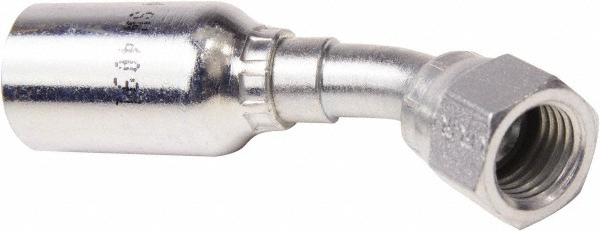 Hydraulic Hose Short Drop Female JIC Swivel 45 ° Elbow: 12 mm, 1-1/16-12, 5,000 psi