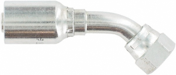 Hydraulic Hose Female JIC Swivel Medium Drop 45 ° Elbow: 6 mm, 9/16-18, 6,000 psi