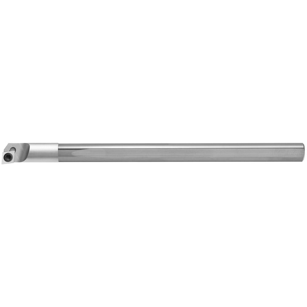 Indexable Boring Bar: ACBC312F5R, 0.35" Min Bore Dia, Right Hand Cut, 5/16" Shank Dia, 5 ° Lead Angle, Solid Carbide (Shank), Steel (Head)