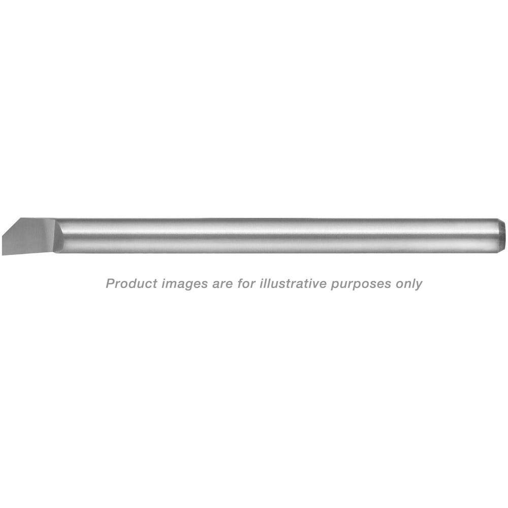 Back Boring Bar: 0.3000" Min Bore Dia, Right Hand, 1/4" Shank Dia, Submicron Solid Carbide