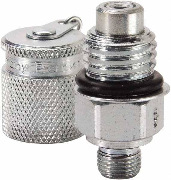 Hydraulic Hose Male Pipe Thread Coupler: 0.25" OD, 1/4-18, 9,000 psi