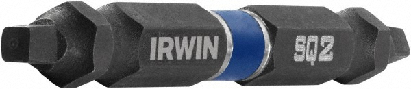 Irwin Power Screwdriver Bit: D & E Square Recess Bit - 0.2500" Drive, 2-3/8" OAL | 5-Pack | Part #1870986