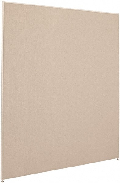 Fabric Panel Partition: 48" OAW, 60" OAH, Gray