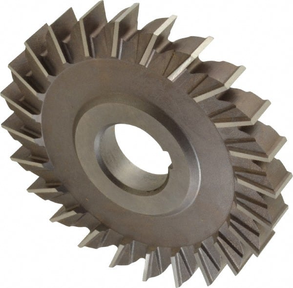 Uncoated Coating HSS 9 Cutting Diameter Standard Cut KEO Milling 02970 Staggered Tooth Milling Cutter,S Style 1/2 Width 1-1/2 Arbor Hole 28 Teeth 