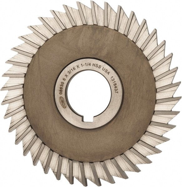 Keo 8630 Side Chip Saw: 5" Blade Dia, 3/16" Blade Thickness, 1-1/4" Arbor Hole Dia, 40 Teeth, High Speed Steel Image