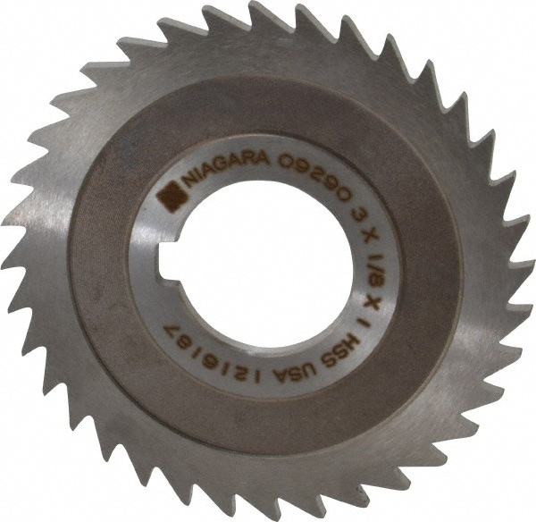 Keo 9290 Slitting & Slotting Saw: 3" Dia, 1/8" Thick, 1" Arbor Hole, 36 Teeth, High Speed Steel Image