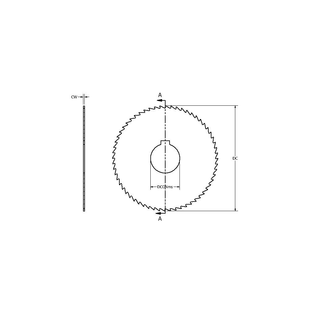 Slitting & Slotting Saw: 1-3/4