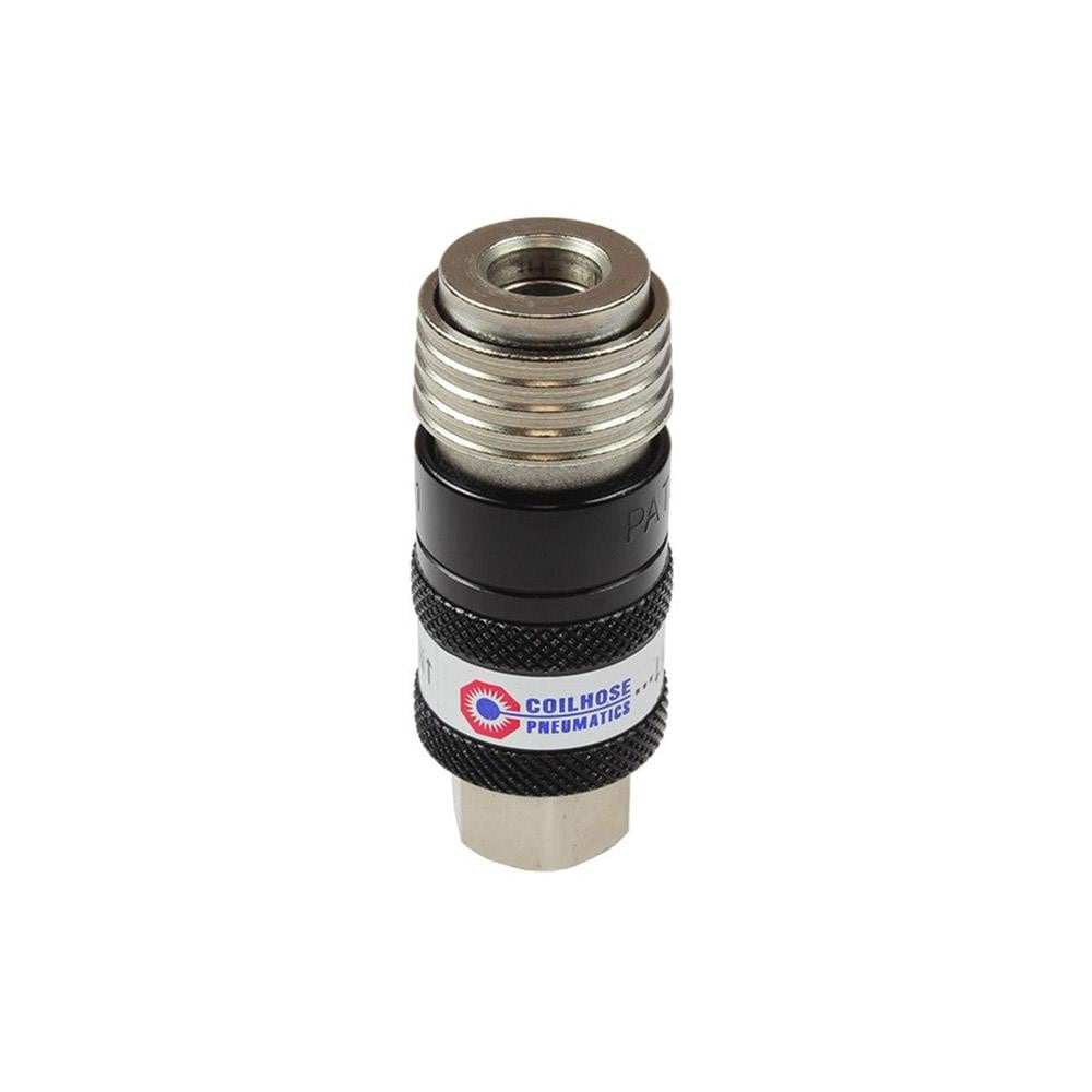 Coilhose Pneumatics 150USE Pneumatic Hose Coupling: 1/4" Thread, 1-3/16" Body Dia, Universal Interchange Image