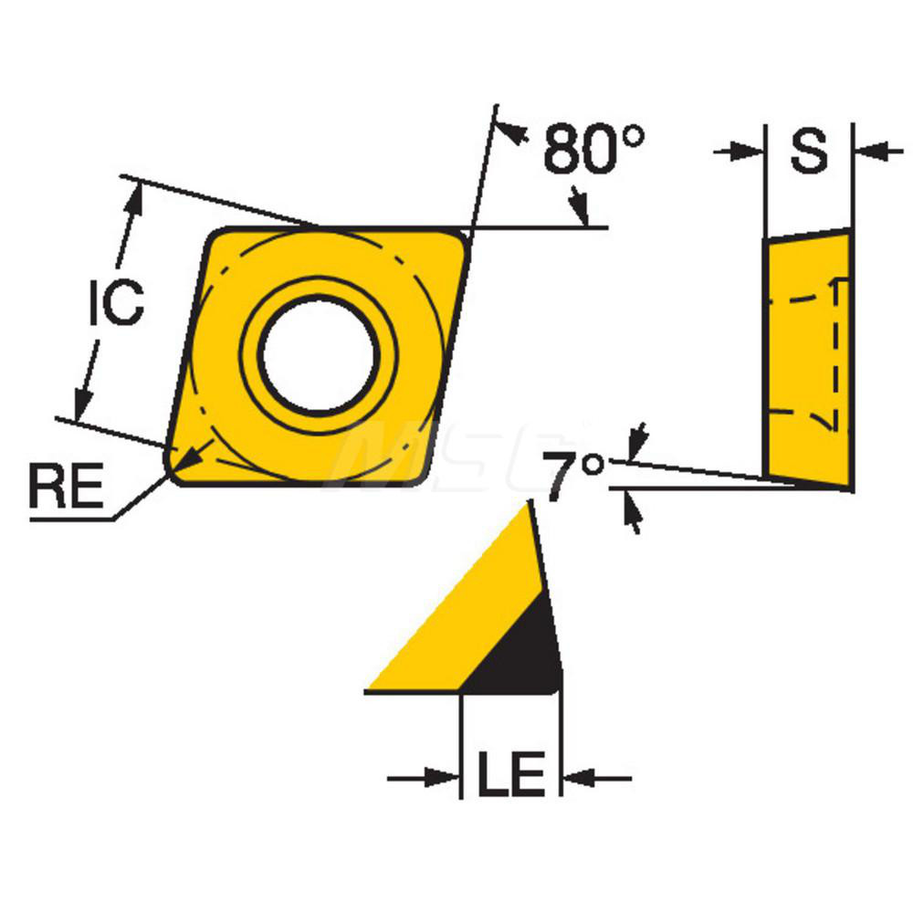 Sandvik Coromant - Turning Insert: CCMW32.52FP CD10, PCD | MSC Direct