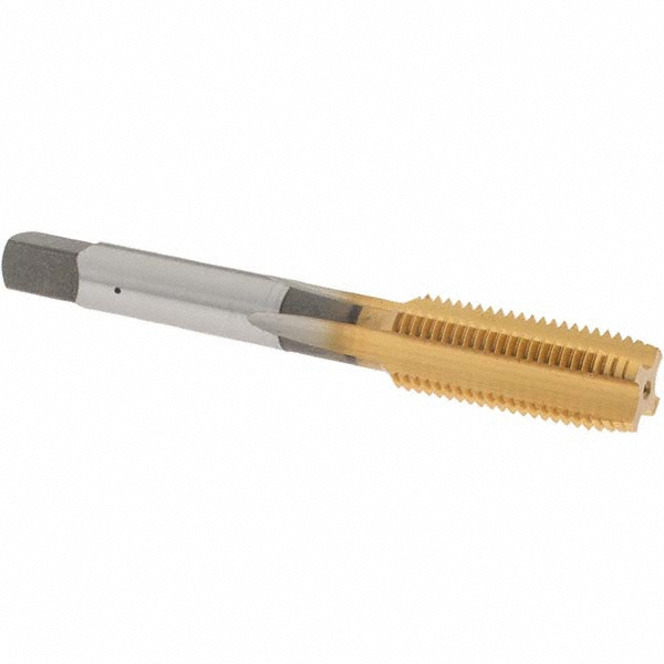OSG 1122205 7/16-20 Plug RH 3B H3 TiN High Speed Steel 4-Flute Straight Flute Hand Tap Image