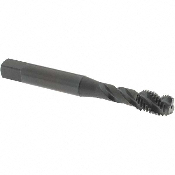 Spiral Flute Tap: 5/16-24 UNF, 3 Flutes, Bottoming, 3B Class of Fit, High Speed Steel, Oxide Coated