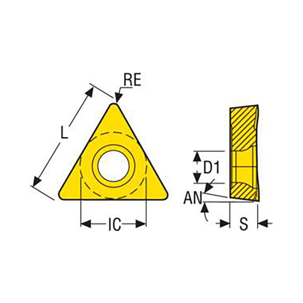 Seco Turning Insert TCGT 21.50.5LUX CP500, Carbide MSC Direct