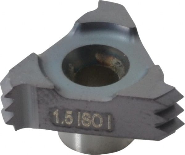 Carmex C18I1.5ISOMT7 Threading Insert:1.5 Size, C18 Style, MT7 Grade, Submicron Grade, Solid Carbide 