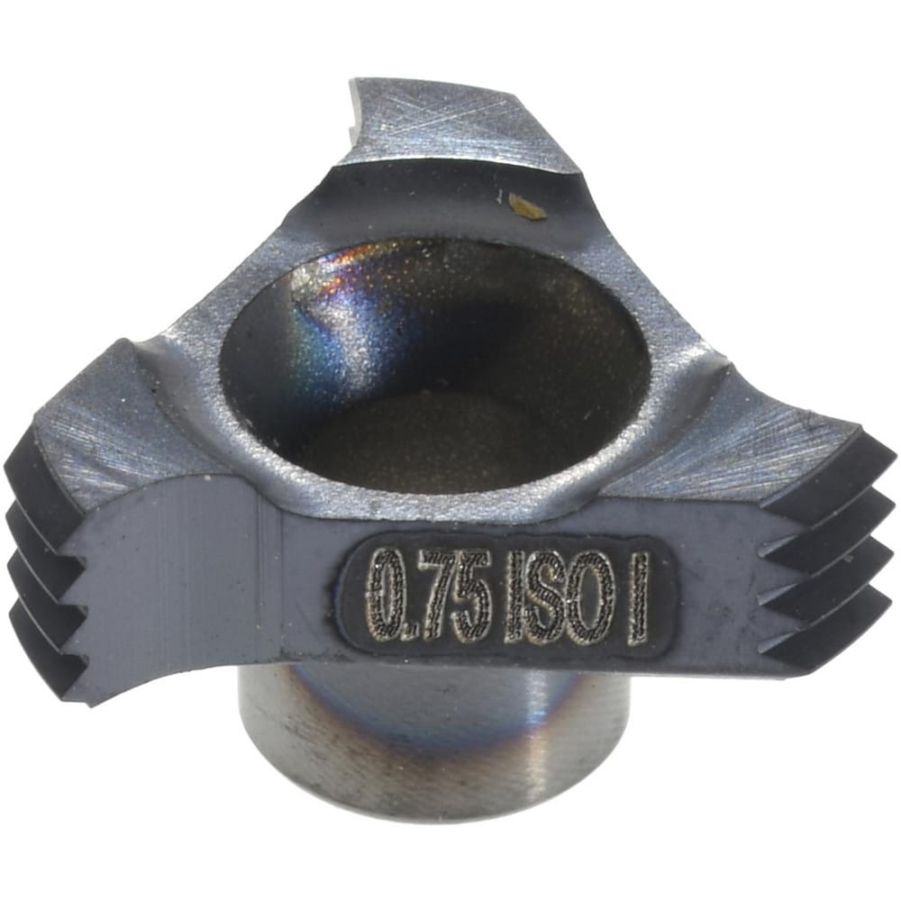 Threading Insert: C12 I 0.75 ISO MT7, Carbide