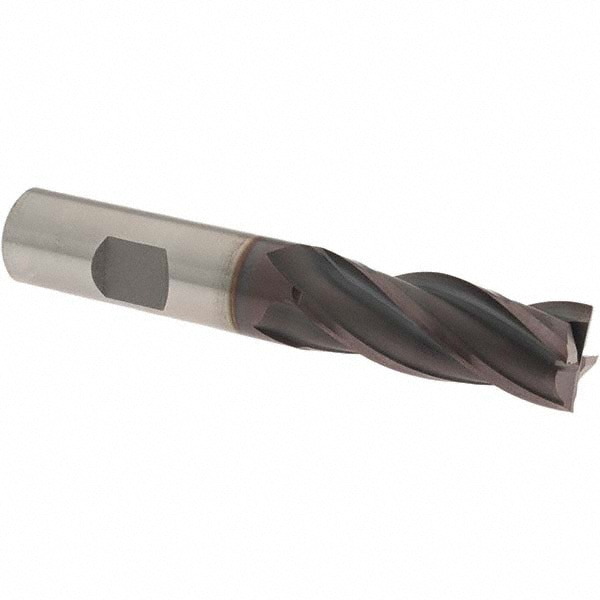 OSG 5412111 Square End Mill: 5/8 Dia, 1-5/8 LOC, 5/8 Shank Dia, 3-3/4 OAL, 4 Flutes, Cobalt Image