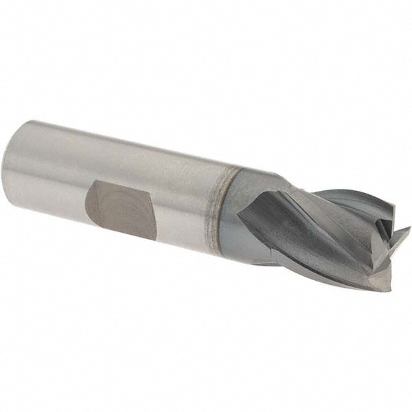 OSG 5412008 Square End Mill: 5/8 Dia, 5/8 LOC, 5/8 Shank Dia, 2-3/4 OAL, 4 Flutes, Cobalt Image