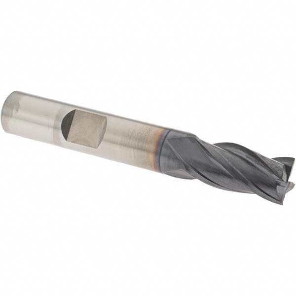 OSG 5410511 Square End Mill: 3/8 Dia, 3/4 LOC, 3/8 Shank Dia, 2-1/2 OAL, 4 Flutes, Cobalt Image