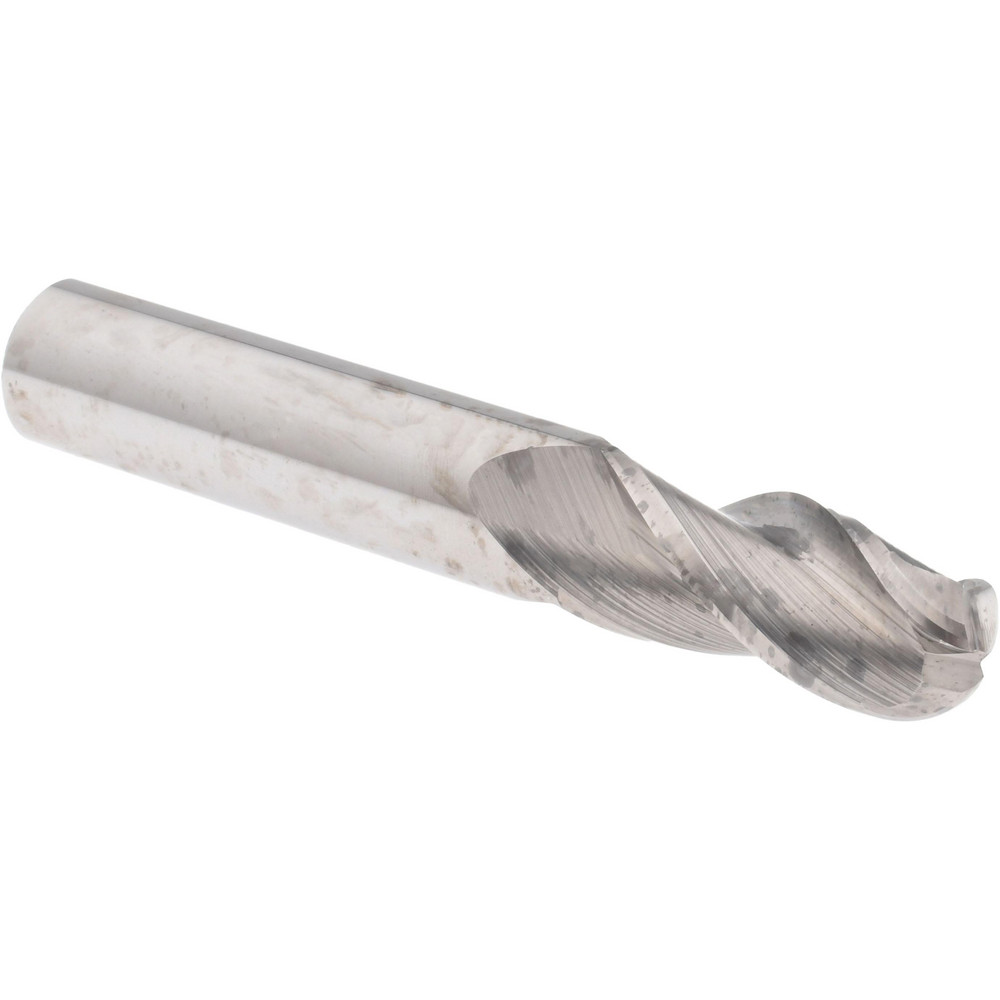 Accupro 3354375BN Ball End Mill: 0.4375" Dia, 1" LOC, 3 Flute, Solid Carbide 