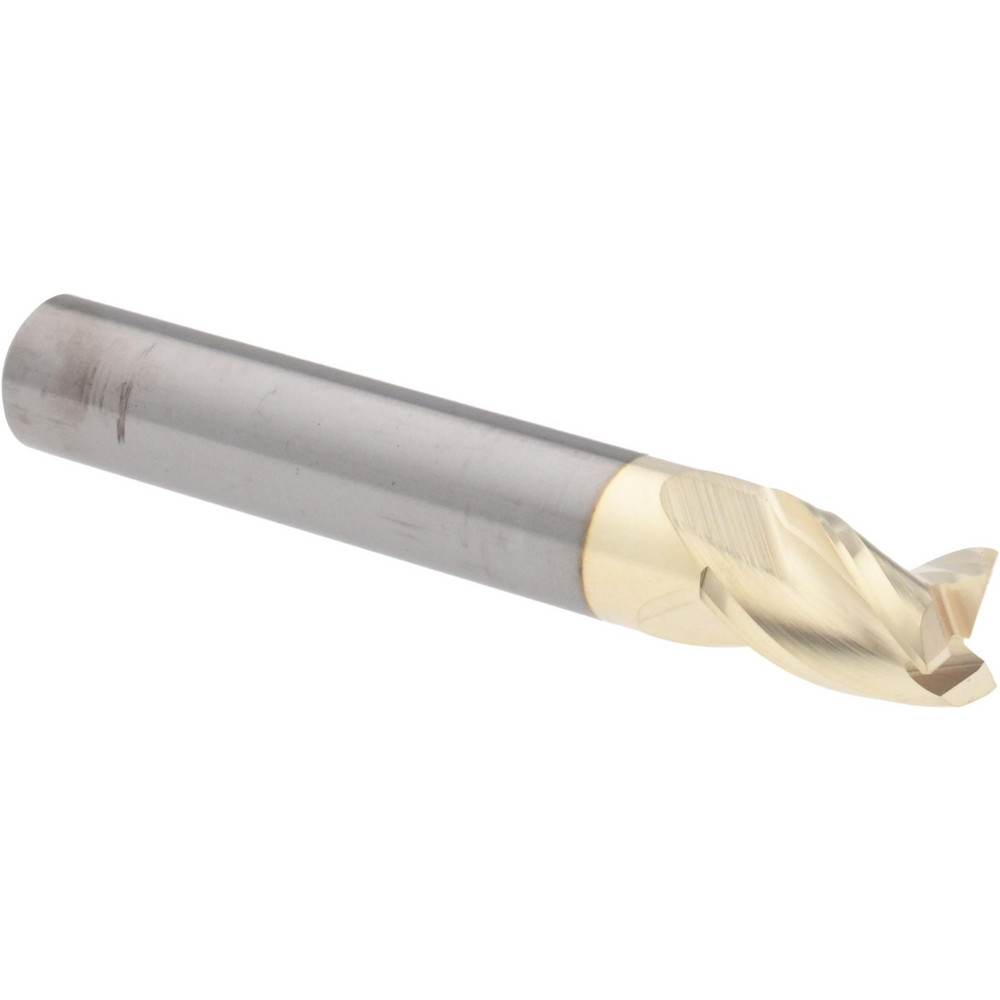 315162 Square End Mill: 3/8" Dia, 1/2" LOC, 3 Flute, Solid Carbide  