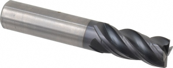 Kennametal 4046276 Corner Chamfer End Mill: 0.6299" Dia, 1.2598" LOC, 4 Flute, Solid Carbide Image