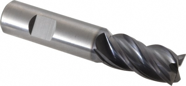 Kennametal 4067273 Square End Mill: 3/4 Dia, 1-1/2 LOC, 3/4 Shank Dia, 4 OAL, 4 Flutes, Solid Carbide Image