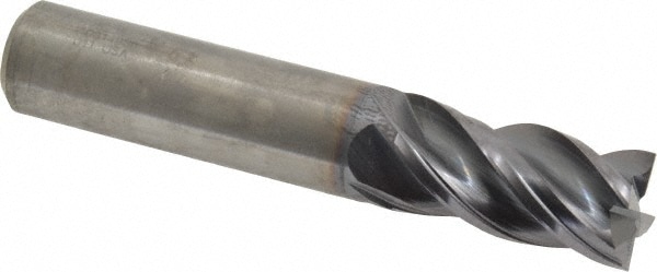 Kennametal 4067255 Square End Mill: 5/8 Dia, 1-1/4 LOC, 5/8 Shank Dia, 3-1/2 OAL, 4 Flutes, Solid Carbide Image