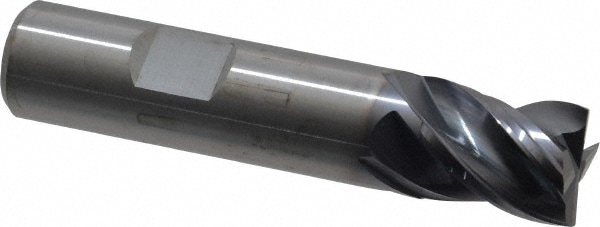 Kennametal 4067236 Square End Mill: 5/8 Dia, 3/4 LOC, 5/8 Shank Dia, 3 OAL, 4 Flutes, Solid Carbide Image