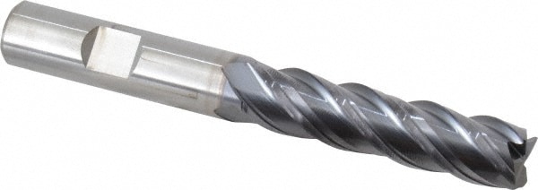 Kennametal 4071927 Square End Mill: 1/2 Dia, 2 LOC, 1/2 Shank Dia, 4 OAL, 4 Flutes, Solid Carbide Image