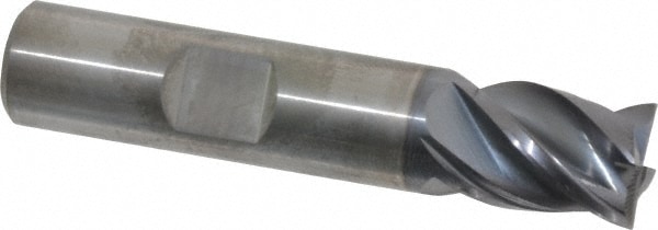 Kennametal 4071900 Square End Mill: 1/2 Dia, 5/8 LOC, 1/2 Shank Dia, 2-1/2 OAL, 4 Flutes, Solid Carbide Image