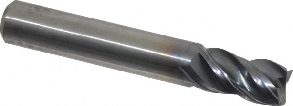 Kennametal 4047737 Square End Mill: 5/16 Dia, 1/2 LOC, 5/16 Shank Dia, 2 OAL, 4 Flutes, Solid Carbide Image