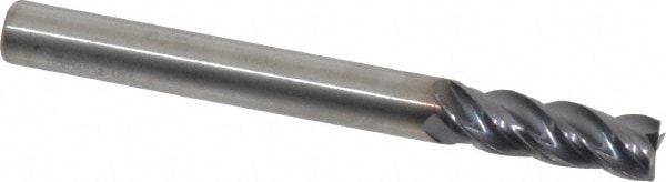 Kennametal 4047723 Square End Mill: 1/4 Dia, 3/4 LOC, 1/4 Shank Dia, 2-1/2 OAL, 4 Flutes, Solid Carbide Image