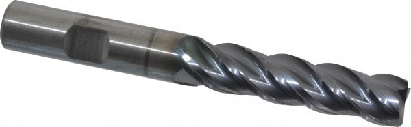 Kennametal 4071929 Corner Radius End Mill: 1/2" Dia, 2" LOC, 0.03" Radius, 4 Flutes, Solid Carbide Image