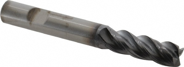 Kennametal 4071921 Corner Radius End Mill: 1/2" Dia, 1-1/2" LOC, 0.03" Radius, 4 Flutes, Solid Carbide Image