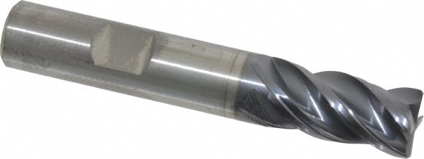 Kennametal 4071909 Corner Chamfer End Mill: 0.5" Dia, 1" LOC, 4 Flute, 0.02" Chamfer Width, Solid Carbide Image