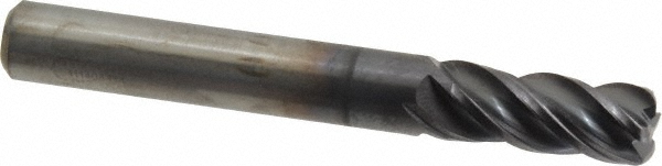 Kennametal 4047747 Corner Radius End Mill: 5/16" Dia, 3/4" LOC, 0.06" Radius, 4 Flutes, Solid Carbide Image