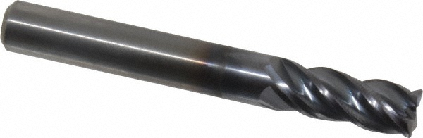 Kennametal 4047744 Corner Chamfer End Mill: 0.3125" Dia, 0.75" LOC, 4 Flute, 0.015" Chamfer Width, Solid Carbide Image