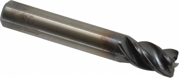 Kennametal 4047742 Corner Radius End Mill: 5/16" Dia, 1/2" LOC, 0.03" Radius, 4 Flutes, Solid Carbide Image