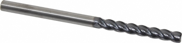 Kennametal 4047736 Corner Radius End Mill: 1/4" Dia, 1-3/4" LOC, 0.03" Radius, 4 Flutes, Solid Carbide Image