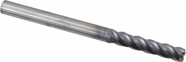 Kennametal 4047734 Corner Radius End Mill: 1/4" Dia, 1-1/2" LOC, 0.03" Radius, 4 Flutes, Solid Carbide Image