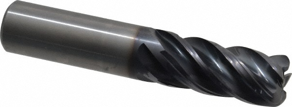 Kennametal 4048736 Corner Radius End Mill: 3/4" Dia, 1-1/2" LOC, 0.12" Radius, 5 Flutes, Solid Carbide Image