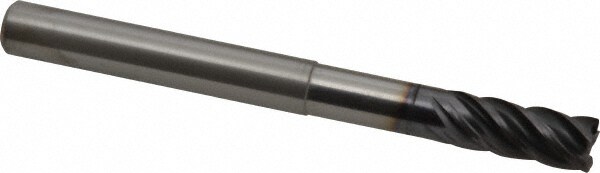 Kennametal 4048743 Corner Radius End Mill: 3/8" Dia, 7/8" LOC, 0.015" Radius, 5 Flutes, Solid Carbide Image