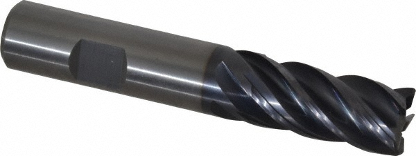 Kennametal 4046394 Corner Radius End Mill: 0.6299" Dia, 1.2598" LOC, 0.0295" Radius, 5 Flutes, Solid Carbide Image